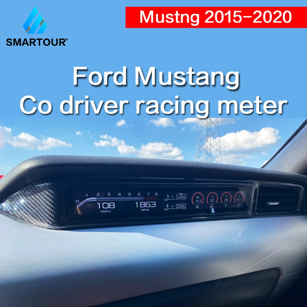 ЖК дисплей Co. driver для Ford Mustang Shelby 2015 2020 измеритель скорости пассажира на приборной