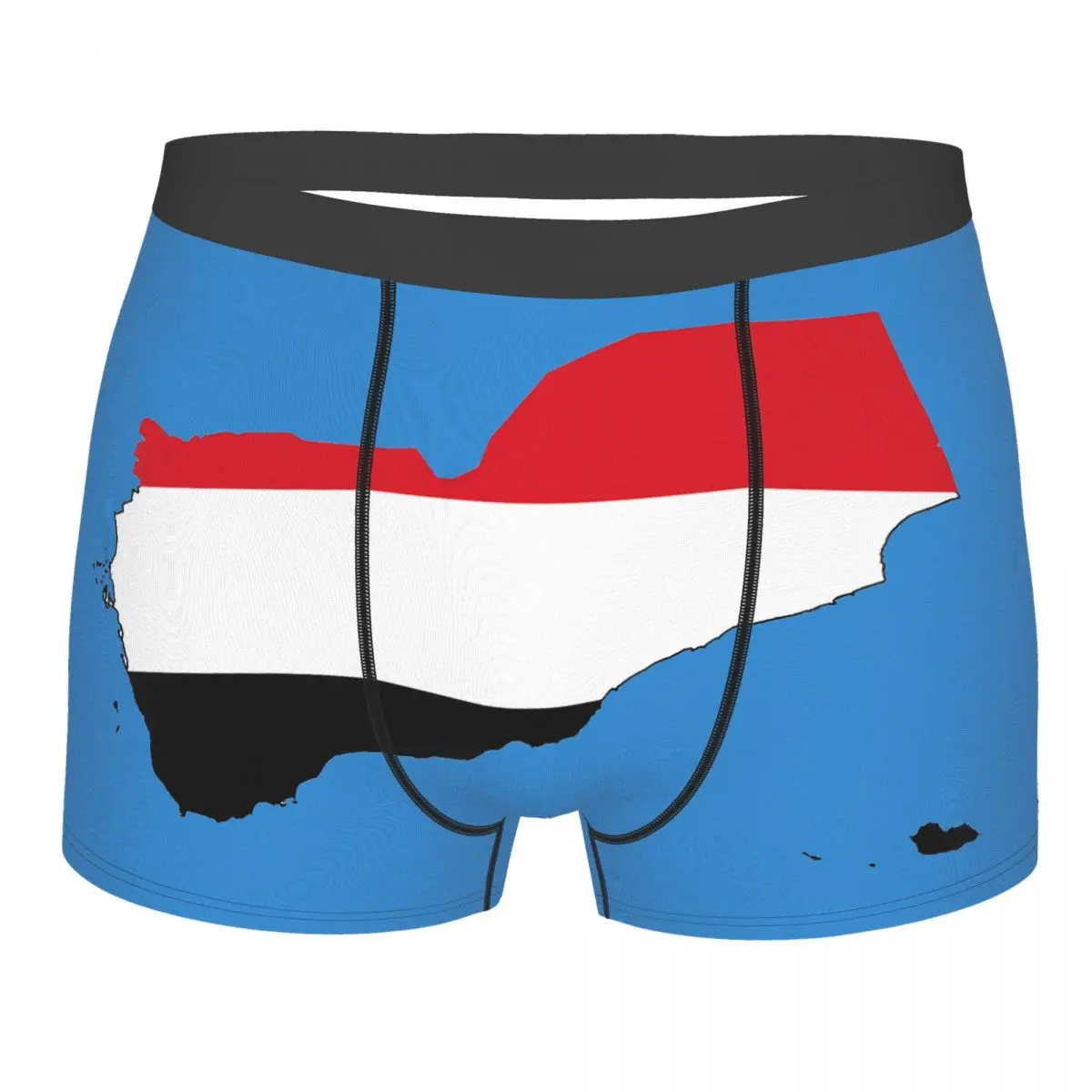 

Flag Map Of Yemen Men's Boxer Briefs R301 Funny Novelty Men's boxer leggings