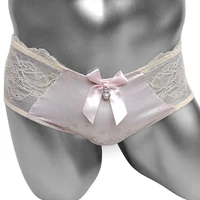 shiny sexy lace satin sissy panties briefs underwear for men brand fashion floral wet look lolita male underpants