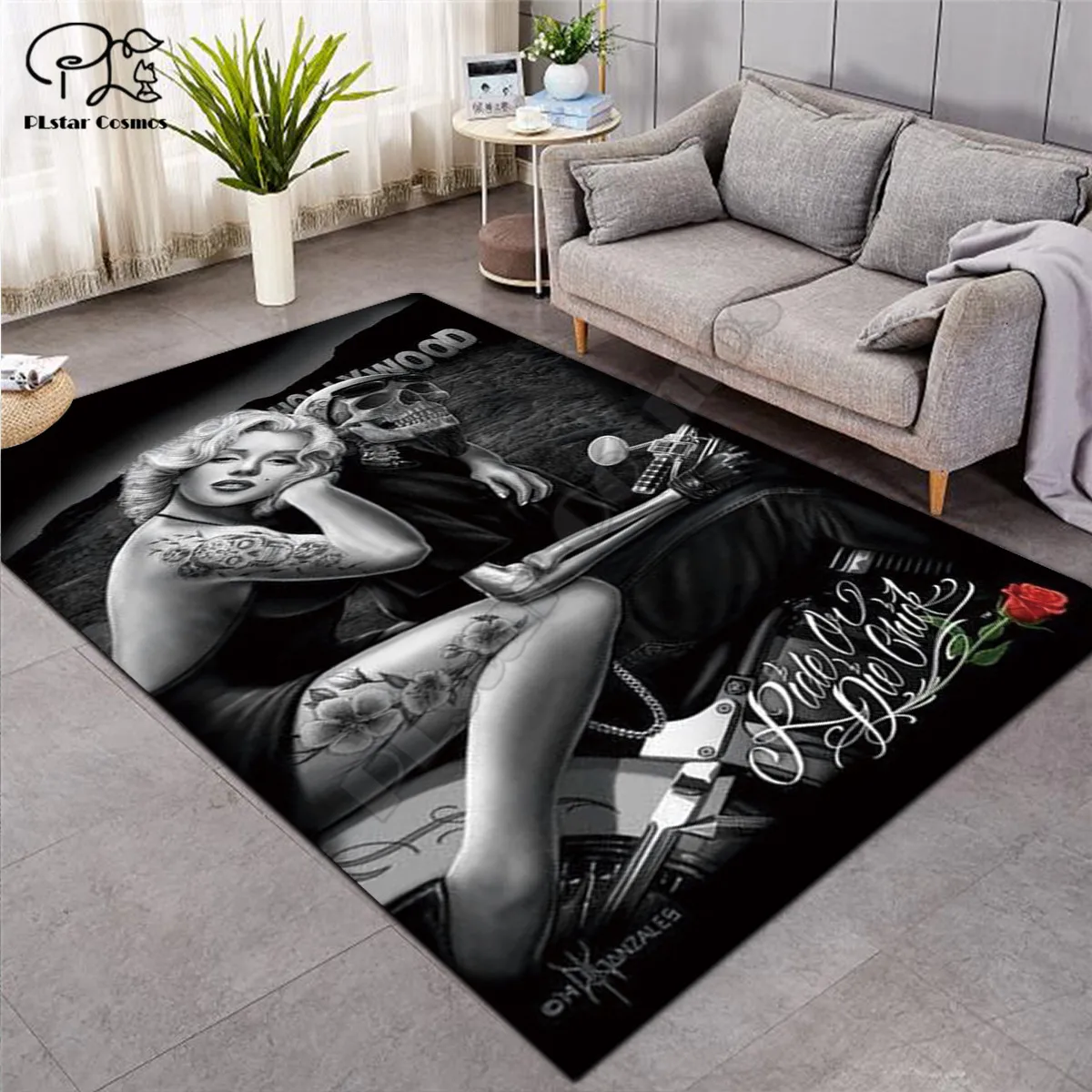 

Marilyn Monroe Carpets Soft Flannel 3D Printed Rugs Mat Rugs Anti-slip Large Rug Carpet Home Decoration style-4