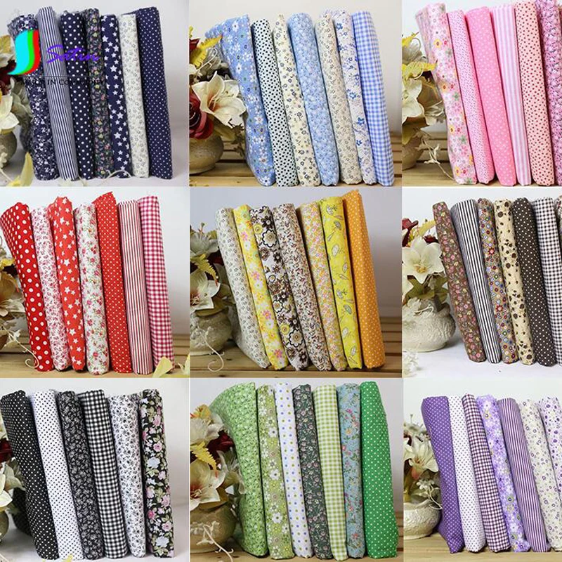 Декоративная хлопчатобумажная ткань S0323H Стильная хлопковая с цветочным принтом