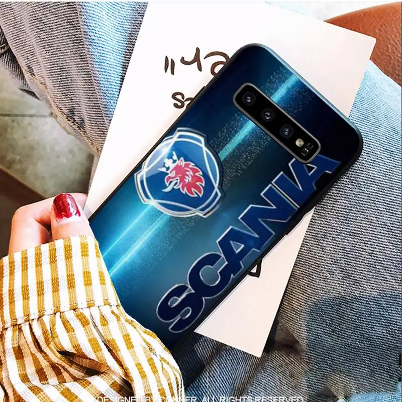 

Scanias Truck Black Soft Phone Cases For Samsung S9 10 20 Plus Note 9 10 10plus 20 Ultra A20 21s J7 Plus 8