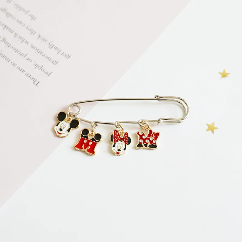 Disney Милая брошь из металла с Микки-Маусом булавки героем мультика Минни значок