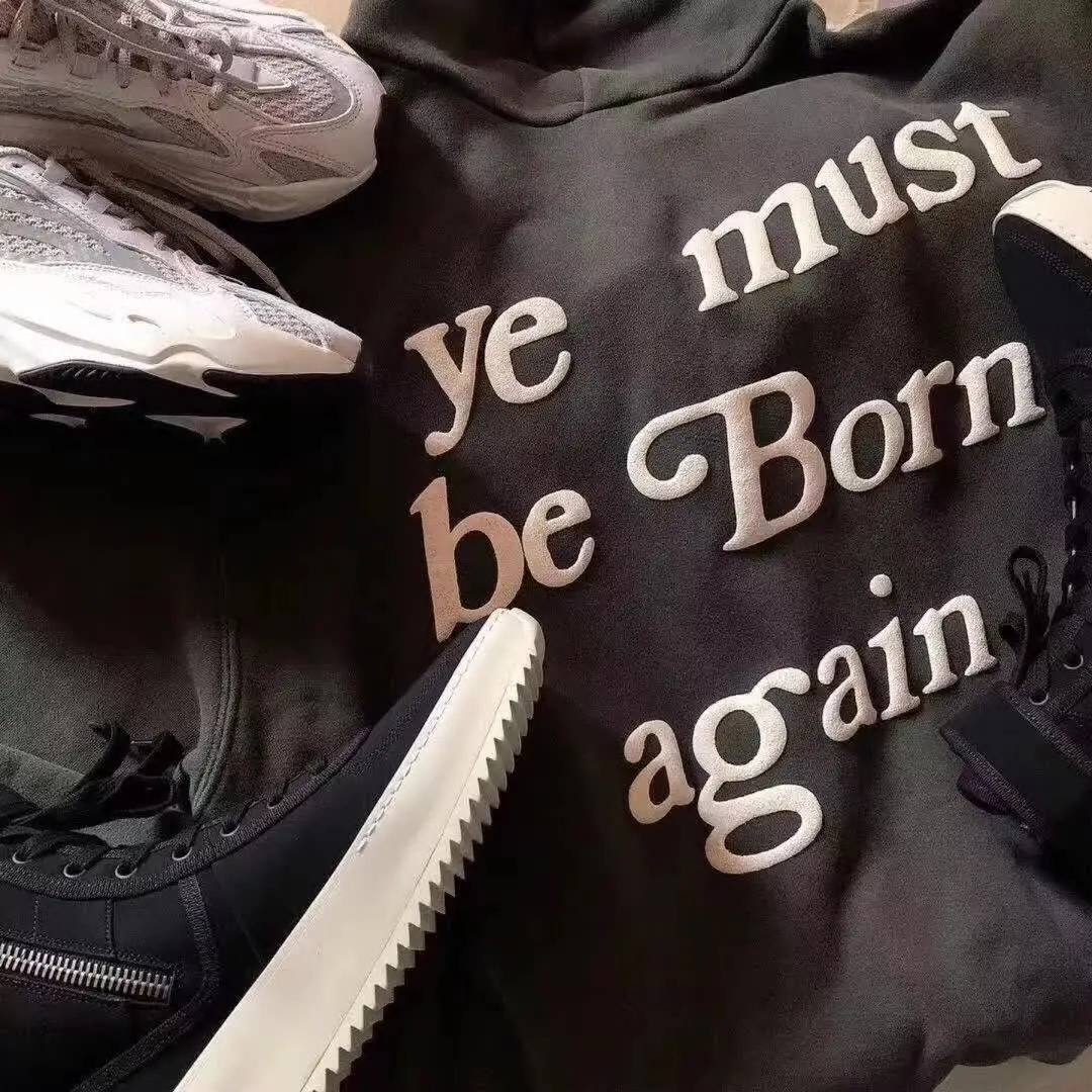 CPFM толстовки для мужчин и женщин высокое качество CPFM толстовки ye Must be Born agree логотип печати Дрейк Kanye West толстовка пуловеры