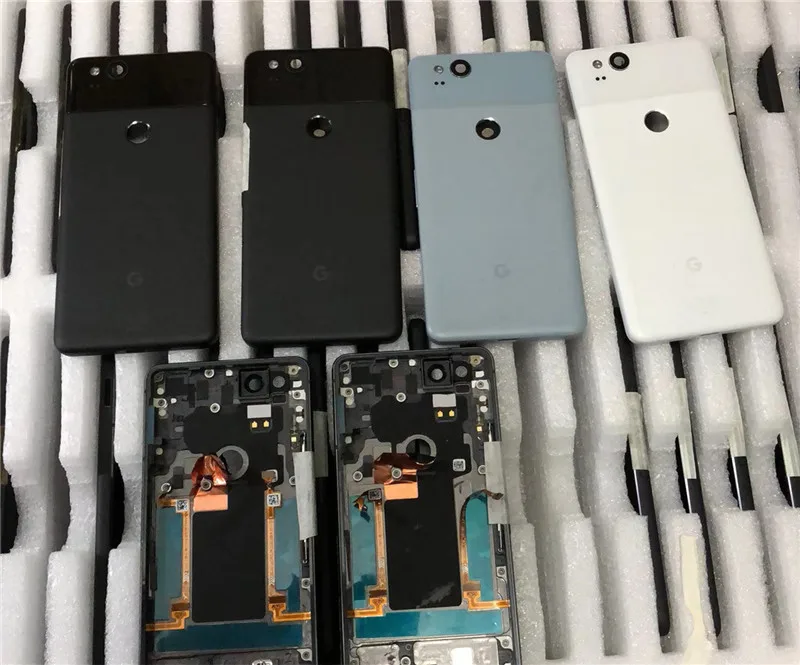 Задняя крышка для Google Pixel 2 / Pixel2 XL Оригинальный Корпус задняя дверь ремонт сменный