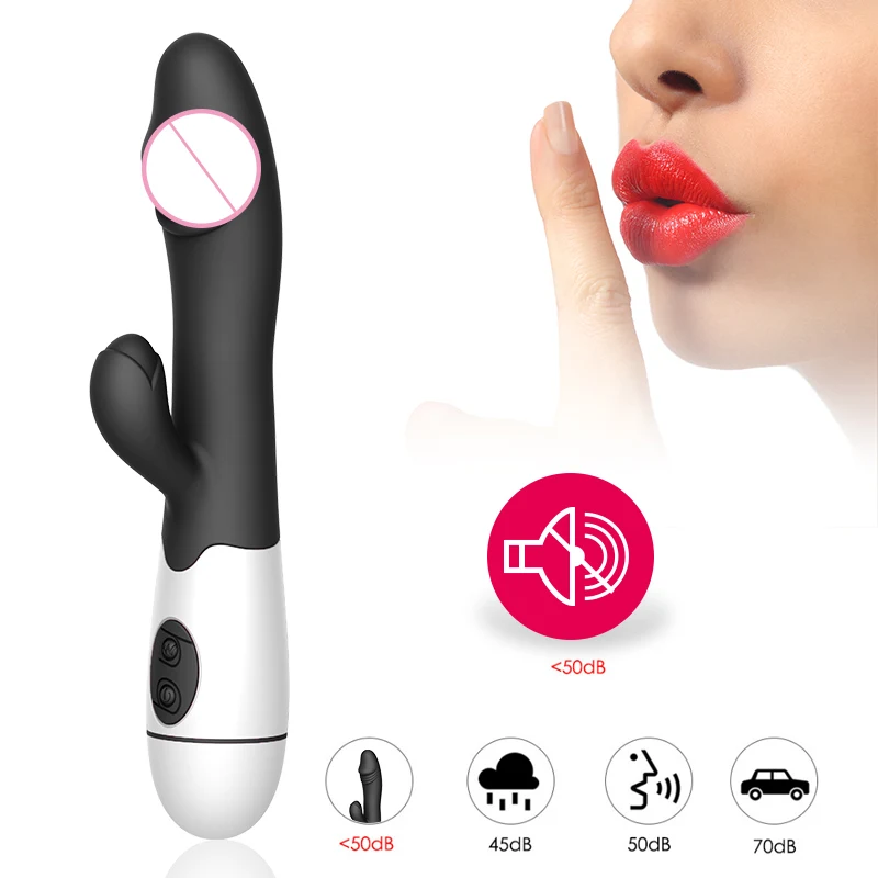 30 Speed Dildo Rabbit Vibrator G Spot Vagina Clitoris Vibrators Female Electric Motor Massager Masturbation Sex Toy for Women | Красота и