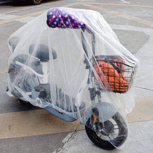 Coprimoto coprimoto trasparenti monouso per tutte le stagioni coperture  antipolvere impermeabili per bici da esterno per Scooter M L XL