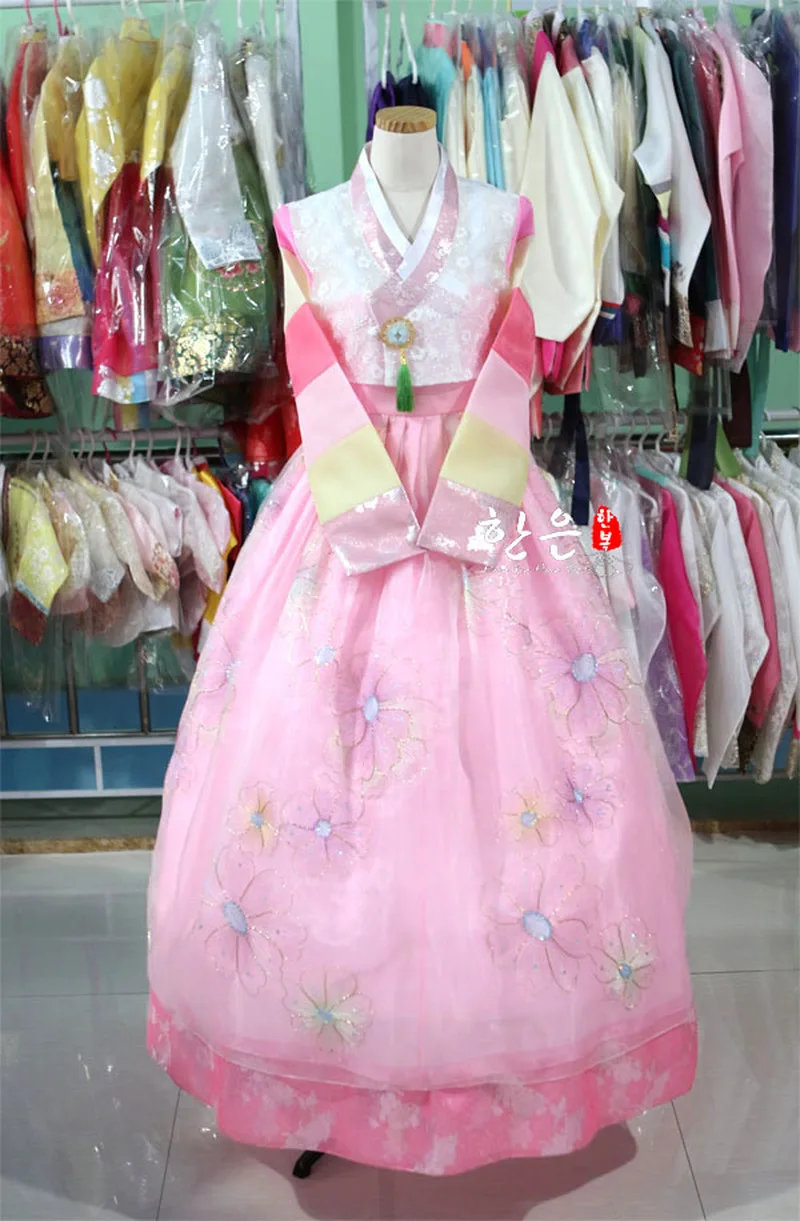 

Корейская импортная ткань/новый улучшенный ханбок/невесты высокого класса ханбок