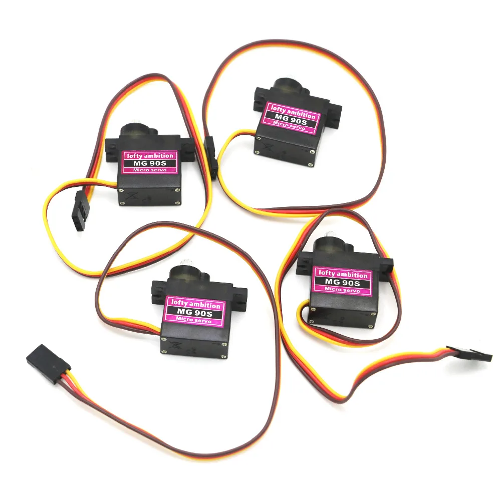 1pcs lofty ambition MG90S 9g Metal Gear Upgraded SG90 Digital Micro Servos for Smart Vehicle Helicopter Boart Car | Электроника