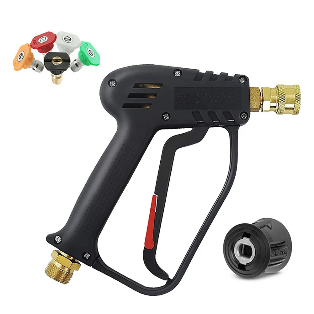 Swivel Bottom High Pressure Gun With Quick Connect Color Nozzle Kit For Karcher / Nilfisk Bosch Black&ampDecker Car Wash | Автомобили и