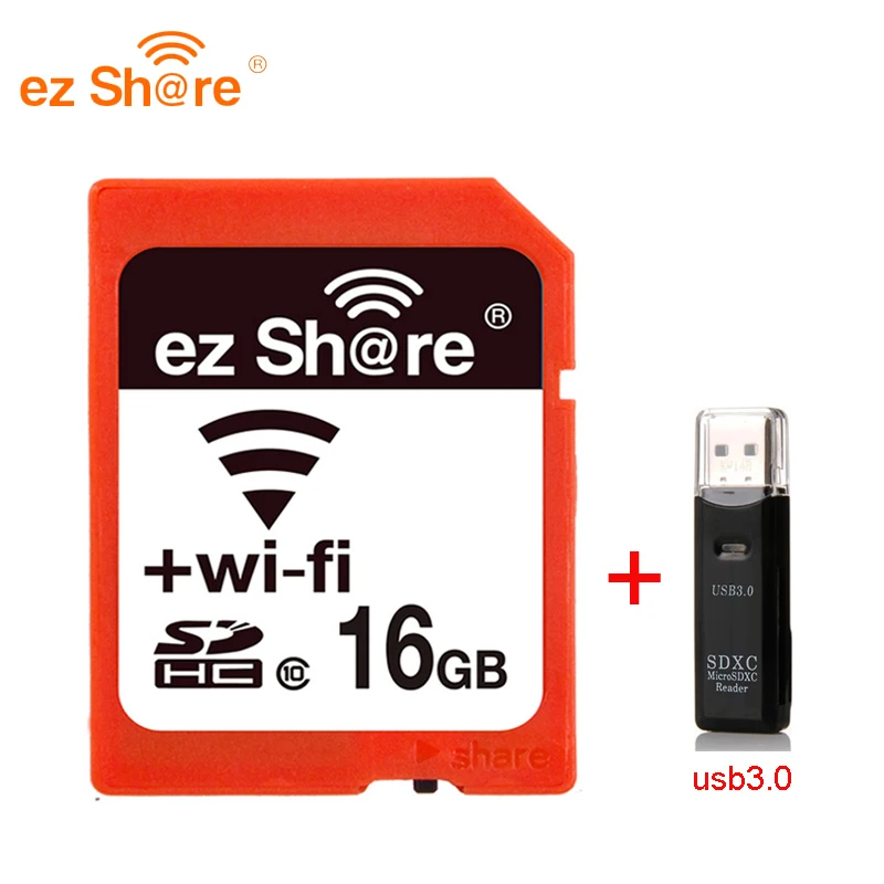Новинка 2019 100% оригинал реальная емкость Ez Share Wi-Fi sd-карта кардридер 32 ГБ 64 128 C10 для