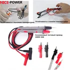 Универсальный цифровой мультиметр с тонким наконечником, 1000 В, 20 А