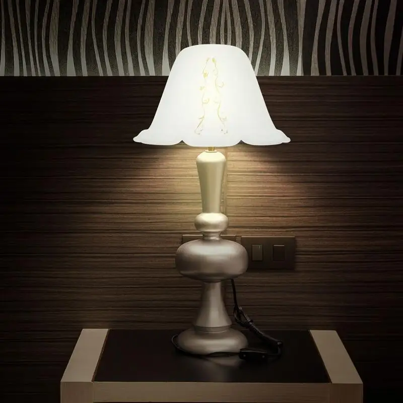 

2Pcs Glass Lamp Covers Ceiling Lamp Shade Household Light Cover Decor (White)