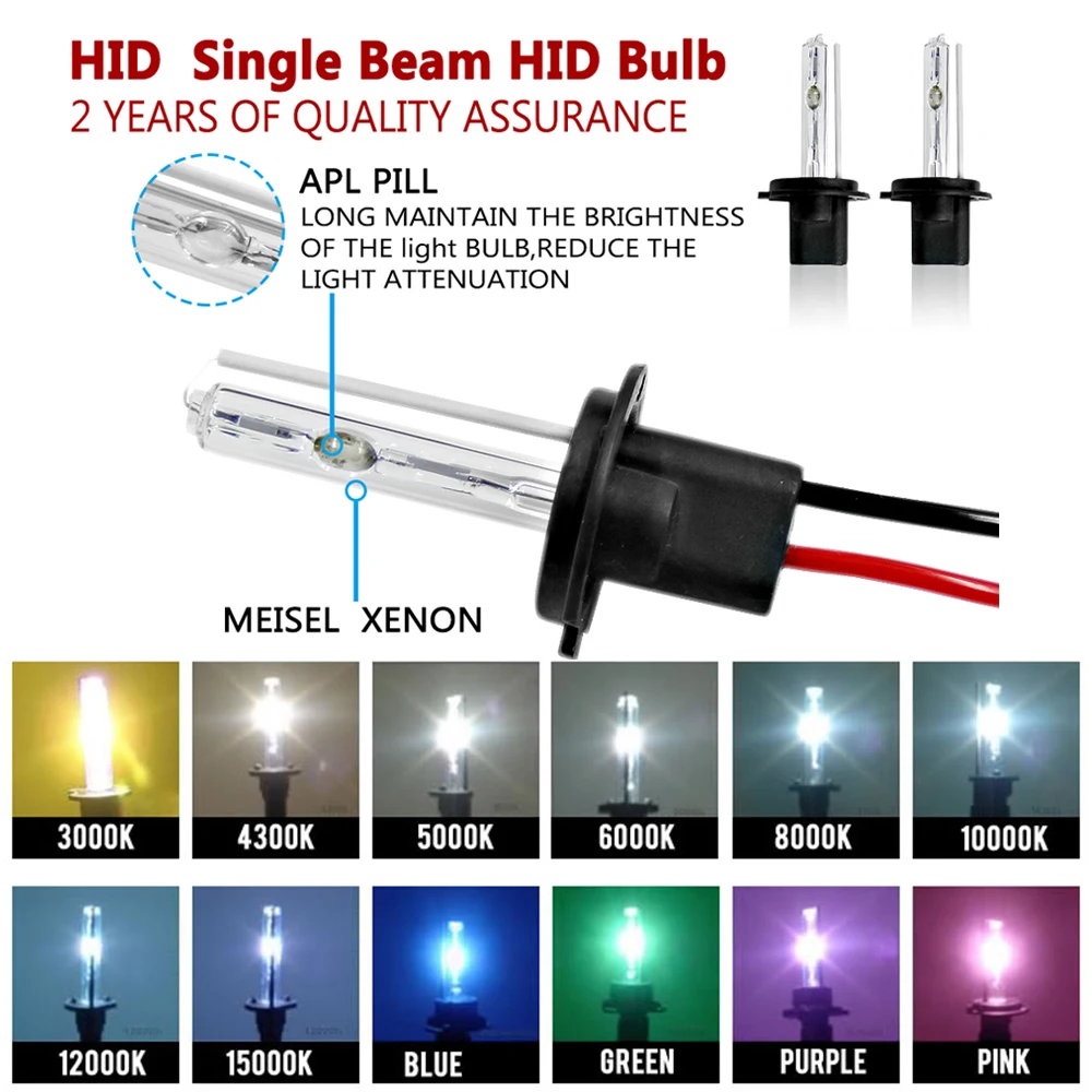 Ксенон 35 Вт DC Тонкий балласт комплект HID ксенон H7 фара Лампа H1 H3 H11 h7 hid Комплект 4300k