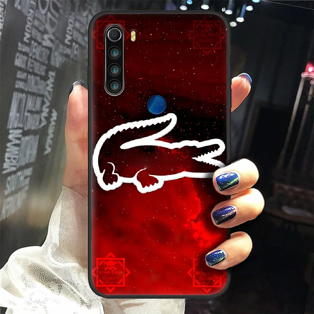 

French Luxury Brand LACOETE Phone Case Cover Hull For XIAOMI Redmi 7a 8a S2 K20 NOTE 5 5a 6 7 8 8t 9 9s Pro Max black Prime