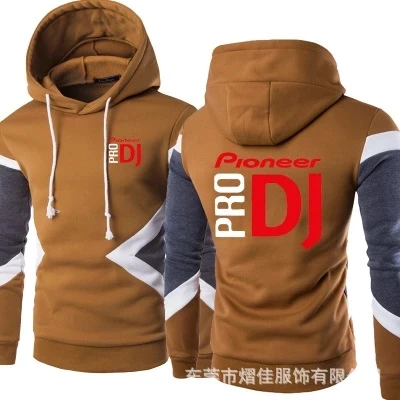 

2021 New Spring Autumn Fashion Men Pullover Sweatshirts Pioneer PRO DJ Patchwork Casual Cotton Hoodies Clothing 5 Colors 2020 N