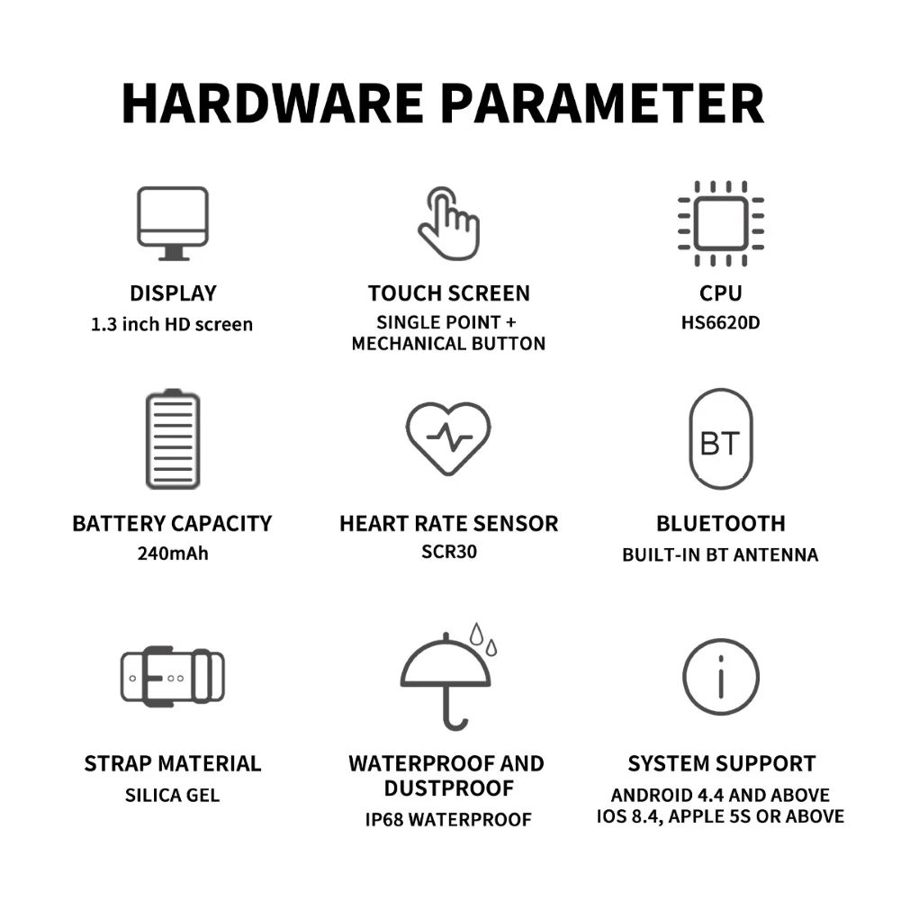 Новинка спортивный умный Браслет фитнес-монитор сердечного ритма цветной