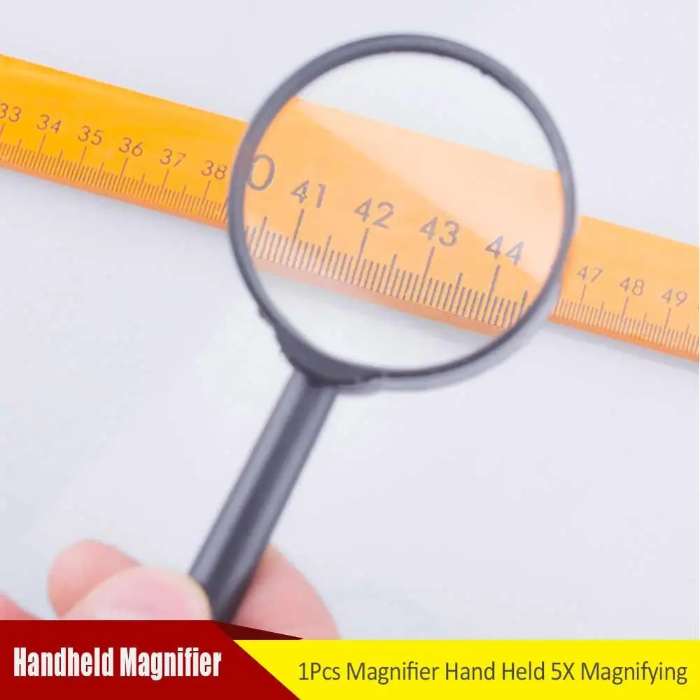 Портативное увеличительное стекло 5X Портативная Лупа ручка в стиле ретро лупа