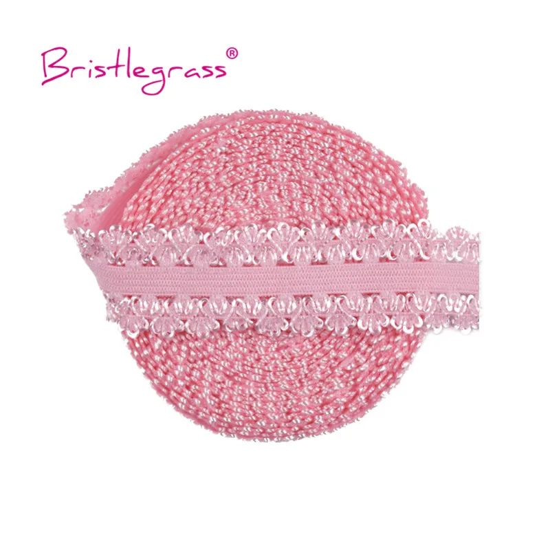 BRISTLEGRASS Combo 11 Yard 3/4&quot 20mm Picot Loop Crown Frilly Lace Trim Elastic Spandex Band Headband Tutu Dress DIY Sewing Craft | Дом и