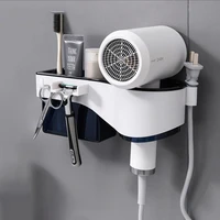 hair dryer holder wall mounted storage racks creative suction cup hair dryer holder comb rack stand bathroom accessories set