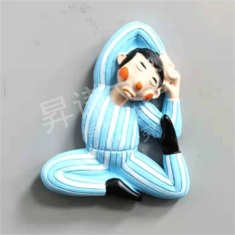 Магнитная 3d-паста для холодильника мультяшный Забавный Магнит в виде клоуна