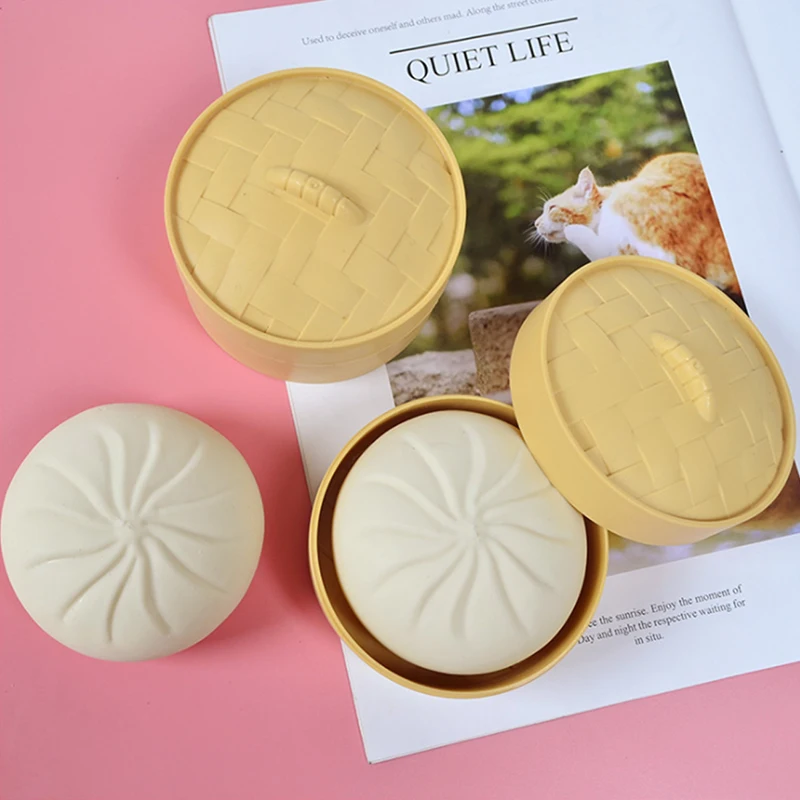 

Soft Steamed Stuffed Bun Fidget Sensory Stress Reliever Stress Hand Grip Toy