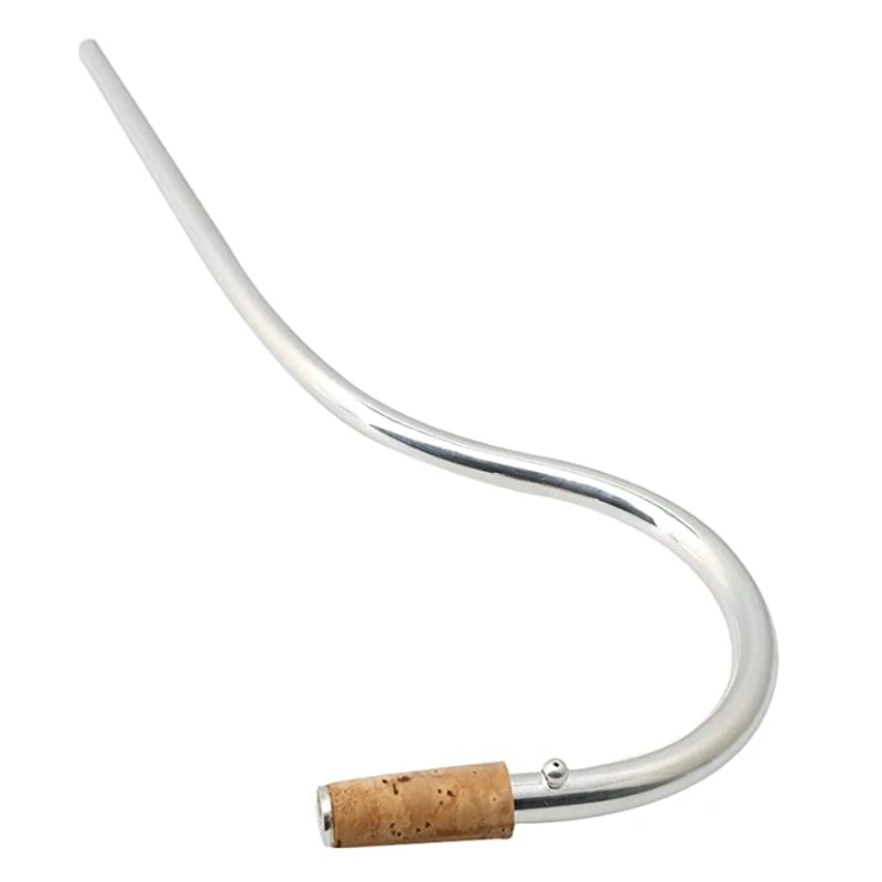 

New 21.5cm Length Bassoon Copper Mouthpiece with Cork Silver color Bassoon S Tube Copper-Plated Tube Elbow