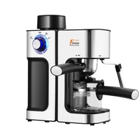 5 bars 240ml manufacturer coffee machine espresso coffee machine with milk frother wand for espresso coffee maker household kf03