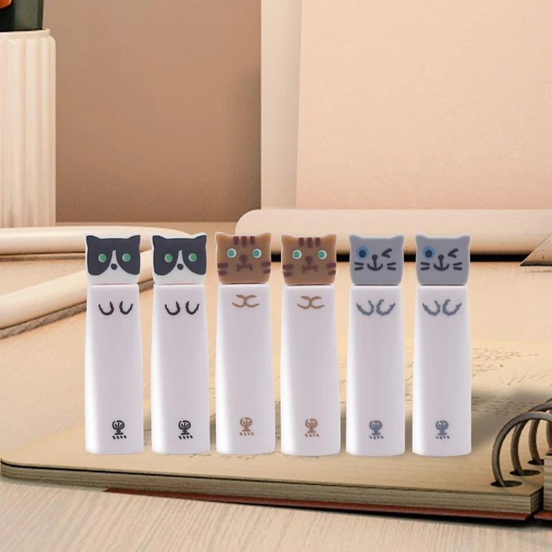 

12 Pieces Cute Cat Pens 0.38 mm Japanese Kawaii Pens Black Ball Point Pens for School Office Supplies