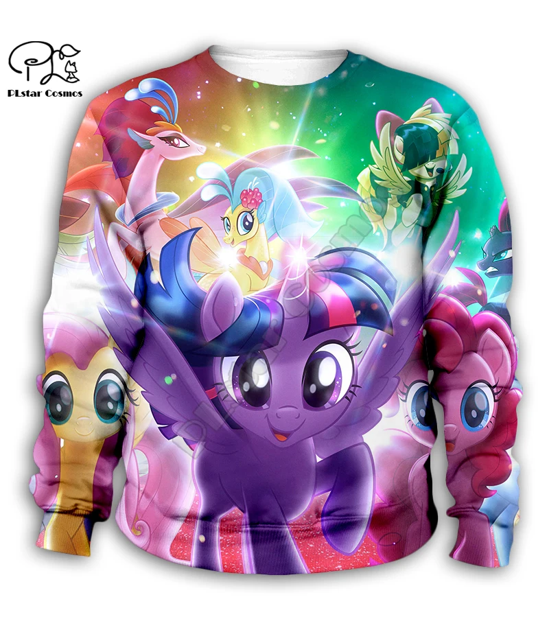 Толстовки с 3d принтом My Little Pony забавный мультяшный свитшот для мальчиков и