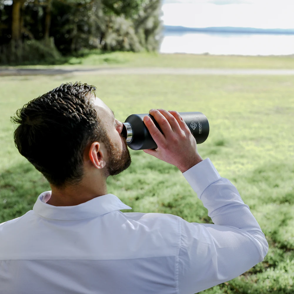 Термос RevoMax с двойными стенками Спортивная бутылка 600 мл нержавеющая сталь 18/10