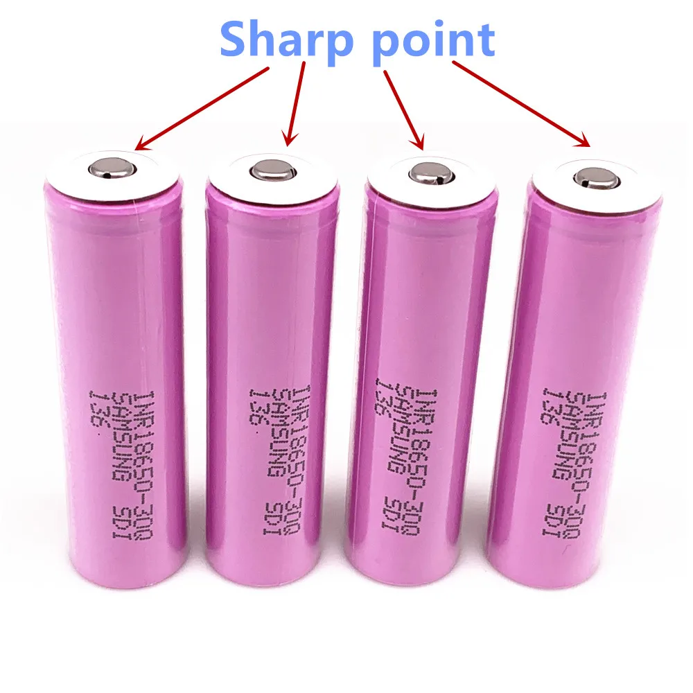100% Оригинальный 18650 30Q InR 3 7 V модифицированный заостренный перезаряжаемый