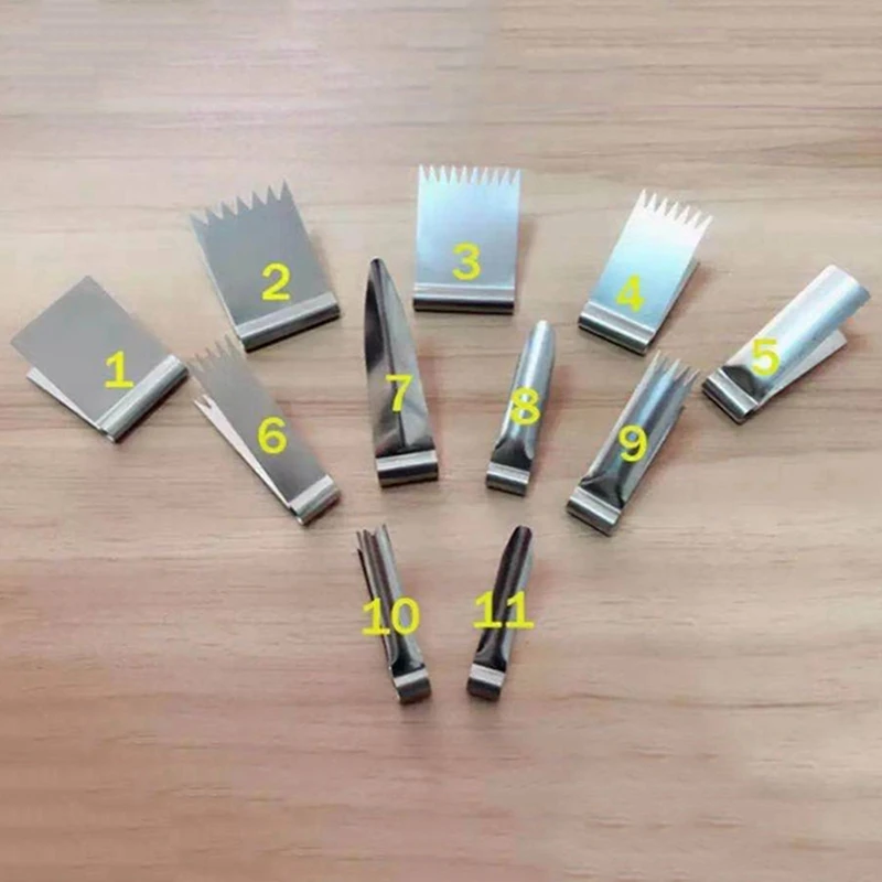 11 видов стилей грецкого ореха для пирожных отделочных работ Нержавеющая сталь