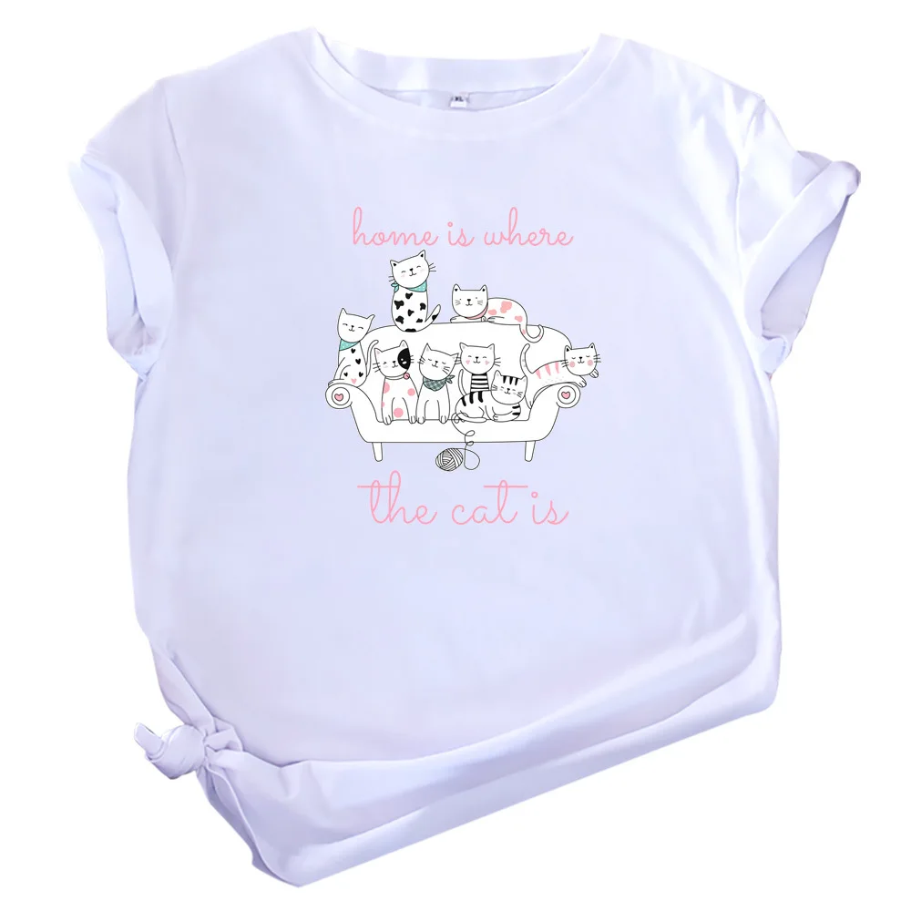 

2020 Plus Size Tshirt S-5XL New Print T Shirt Women 100% Cotton O Neck Short Sleeve white T-Shirt Tops Summer Casual Shirts