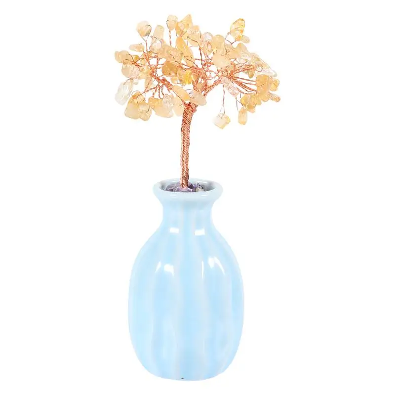 

Crystal Fortune Tree Home Office Desktop Decorative Ornament Feng Shui Desktop Decoration For Home Accessories