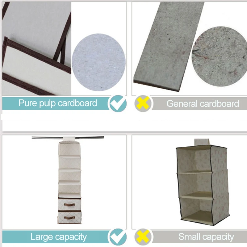 

Wardrobe Hanging Storage Bag Clothes Shoes Closet Organizers Pocket Storage Box Underwear Shelf Shelves With Drawer Case Home