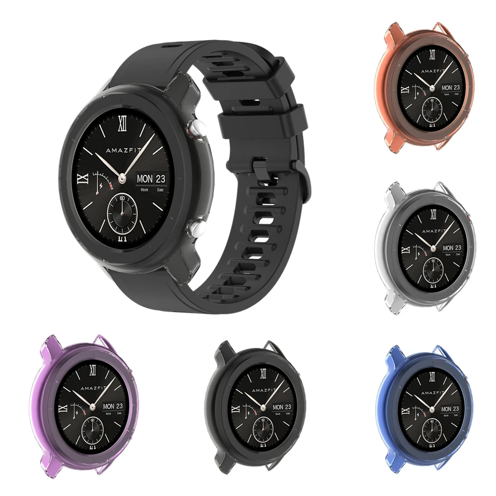 

Мягкий чехол из ТПУ для Amazfit GTR, защитный чехол для Xiaomi Huami Amazfit GTR 47 мм и 42 мм, чехлы для смарт-часов, защитный чехол
