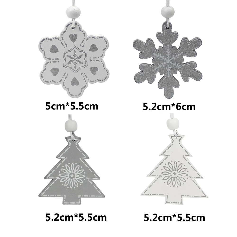 Деревянные подвесные шары для рождественской елки 4-6 шт. | Дом и сад