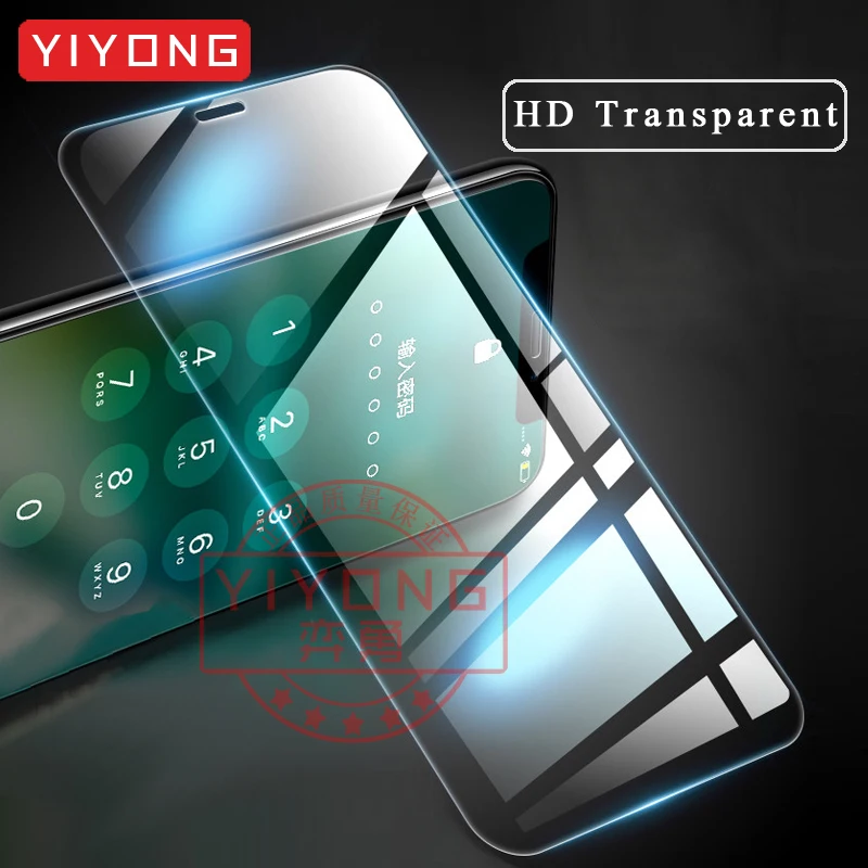 YIYONG HD прозрачное закаленное стекло для iPhone 11 Pro Max Защита экрана Apple X XR XS 12 Мини