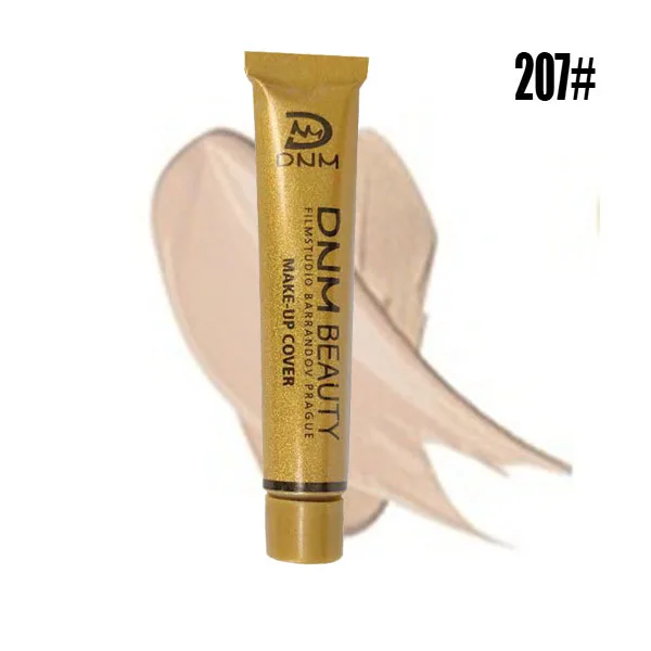 Full Skin Concealer Foundation Cream Face Professional Blemish Cover Dark Spot Tattoo Contour Makeup Liquid Concealer Cosmetic - Цвет: 207