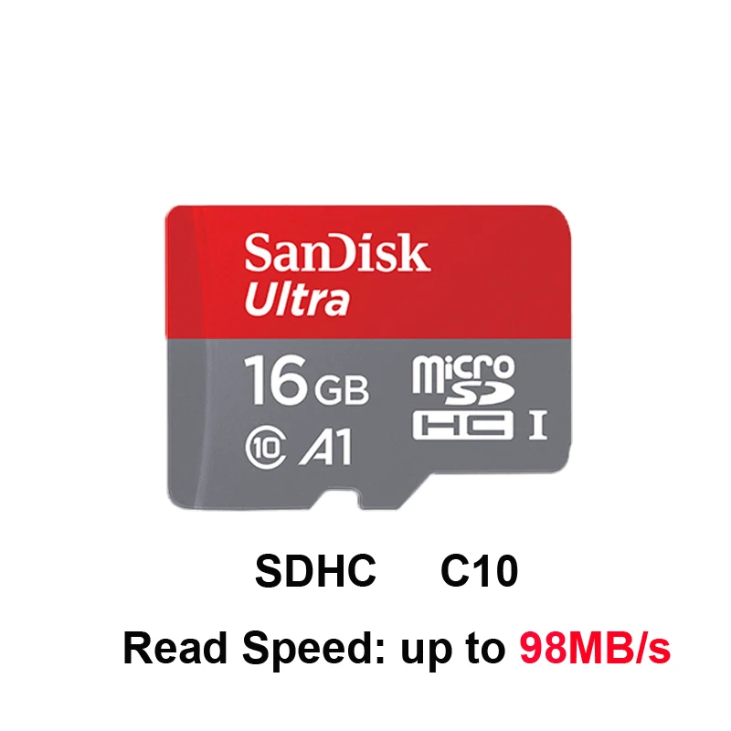 16GB Sandisk Micro SD карта класс 10 16 ГБ 32 ГБ 64 Гб 128 Гб карта памяти C10 Mini SD карта SDHC SDXC UHS-I TF карта для смартфонов/телевизоров - Емкость: 16GB
