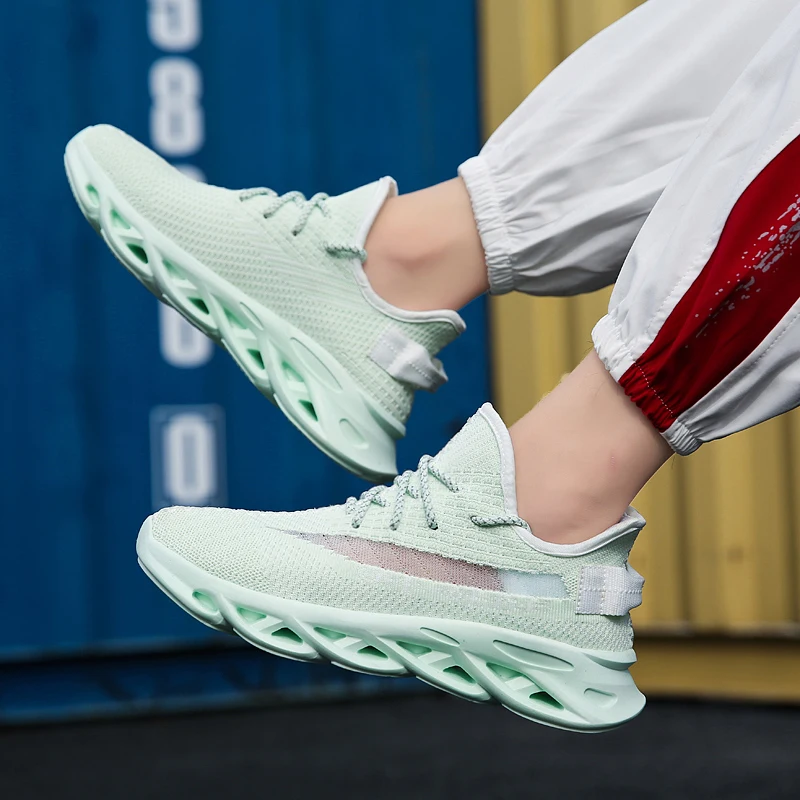 

2021 Men Casual Shoes 46 Blade Sneakers For Men Shoes Shockproof Breathable Male Sneakers Height Increase Shoes Tenis Masculino