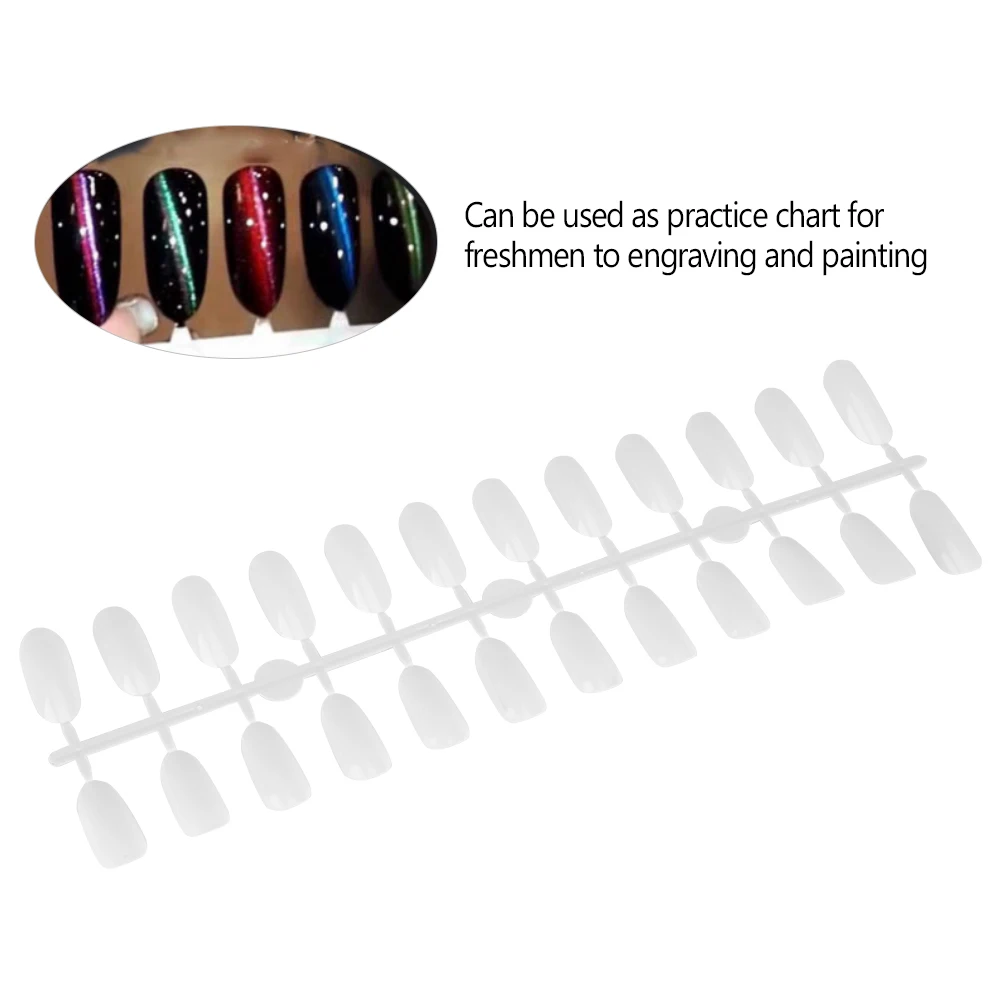 240 шт. овальные накладные ногти Типсы дисплей цветная карточка лак для ногтей
