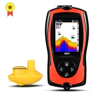 lucky ff1108 1cw 100m wireless operating range wireless sonar color fishfinder 147ft45m water depth echo sounder fishing finder