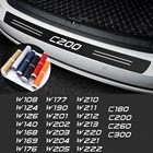 Наклейка на задний бампер автомобиля, наклейка на багажник из углеродного волокна для Mercedes-Benz AMG W124 W140 W169 W176 W190 W202 W204 W205 W210