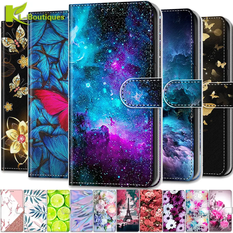 

For OPPO Reno6 Z Leather Magnetic Case For OPPO Reno5 Z 5G Reno 6Z 5Z Reno6Z Coque Phone Cover Flip Wallet Painted Funda Etui