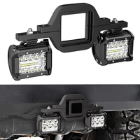 4inch 60w led light bar tow hitch mount brackets backup reverse lights rear search lighting for pickup atv suv truck trailer