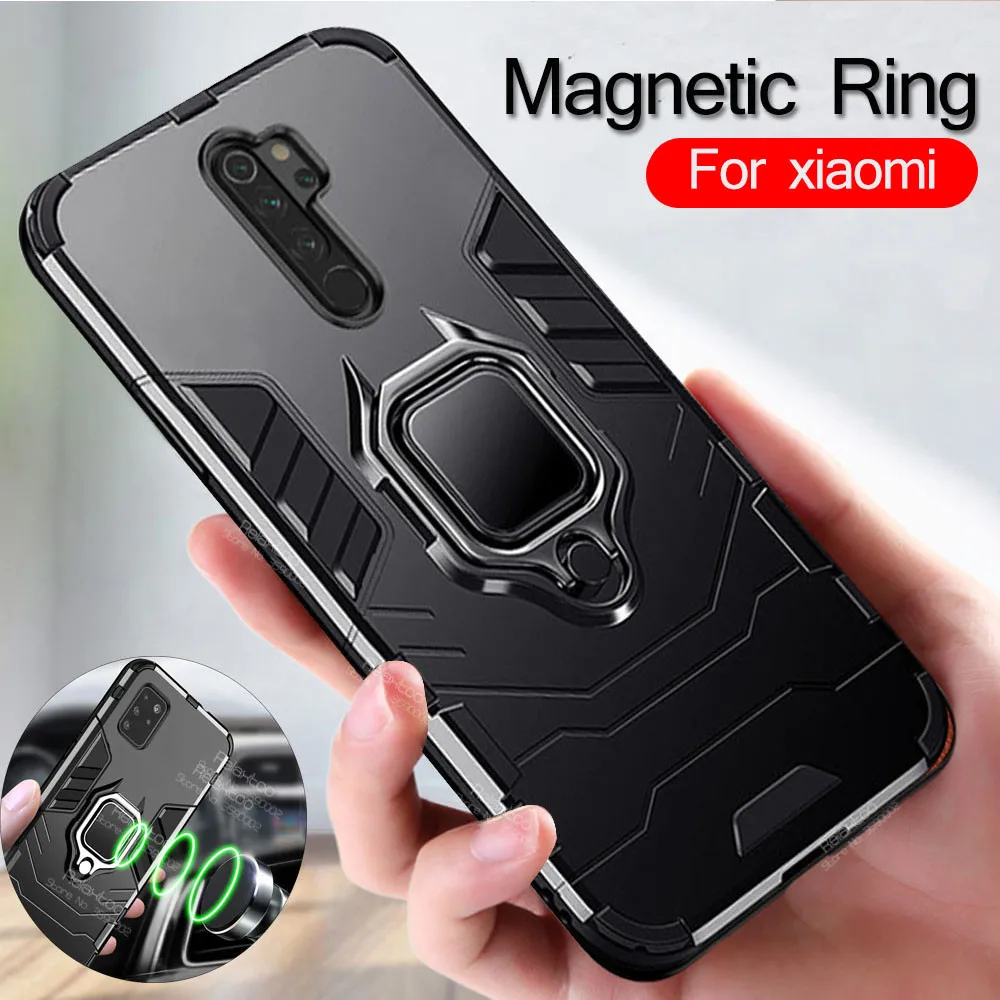 Магнитный чехол накладка с кольцом для xiaomi redmi note 8 pro 8t 8a 5 6 7 k30 xiomi mi 10 a3 a2 lite 9 se 9t poco