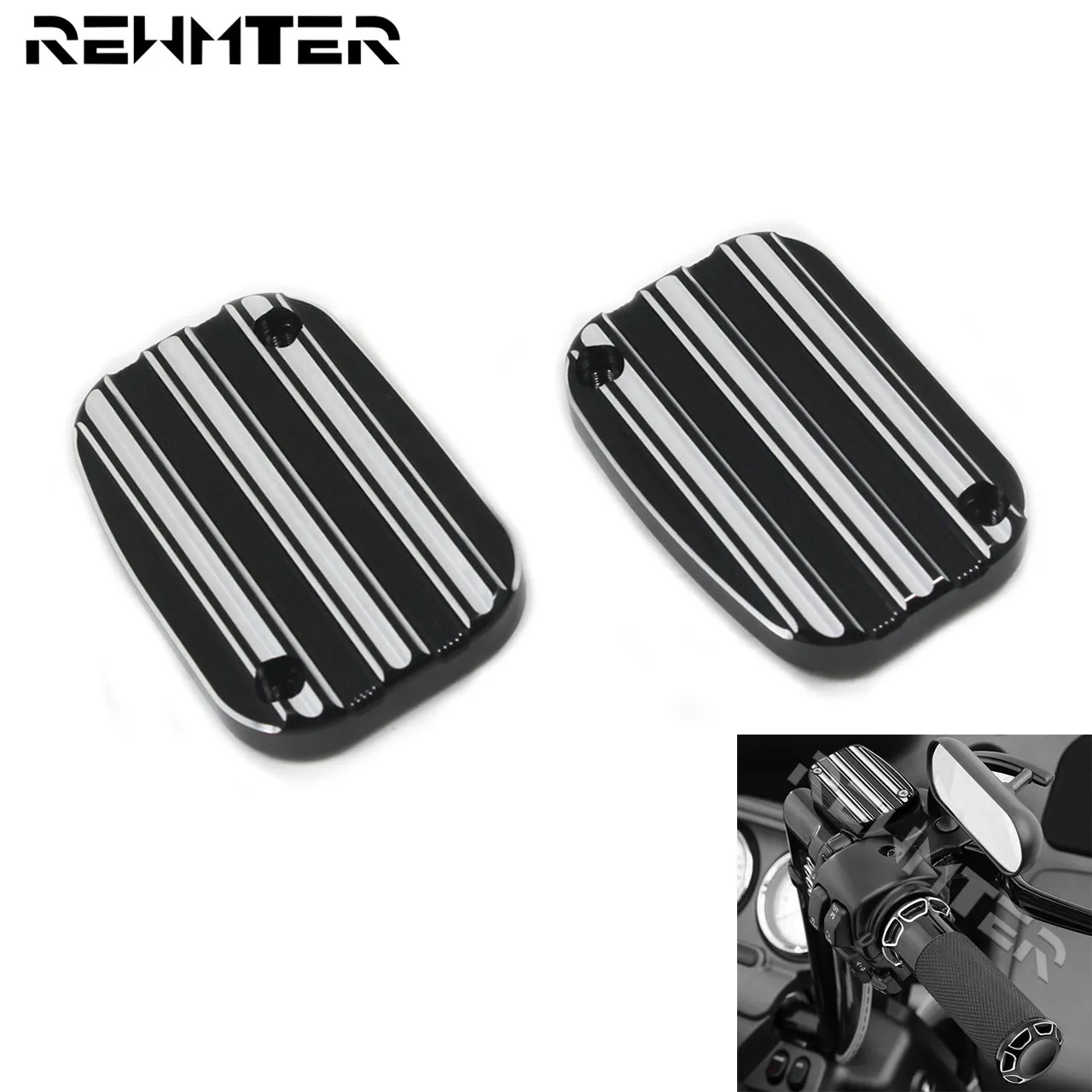 Новинка 2016 черный и литая хромированная алюминиевая крышка переднего тормозного