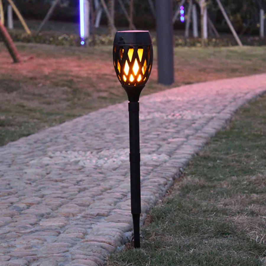 51LED Солнечная пламенная лампа USB/садовое освещение на солнечной батарее IP65 Водонепроницаемый Газон Свет для вечерние свадебные Декор для дворика